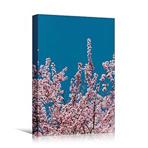 signwin Canvas Wall Art Pink Fields Bohemian Colorful...