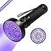 Hinmay UV Blacklight Flashlight, Super Bright 100 LED # 1 Best Powerful Black Light Flashlight 395NM Ultraviolet Urine Detector Flashlight for Home & Hotel Inspection, Pet Urine & Stain Detection