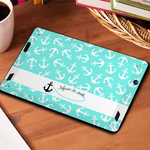 All New Kindle Fire HD Decal/Skin Kit, Refuse to Sink (will not fit prior generation HD or HDX models)