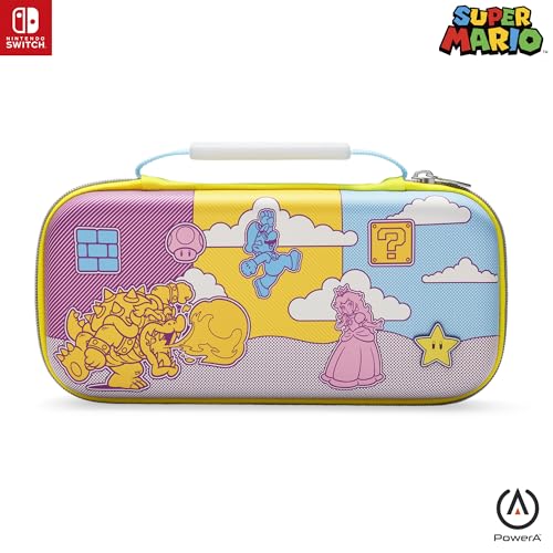 PowerA - Schutzhülle für Nintendo Switch - OLED Modell, Nintendo Switch und Nintendo Switch Lite - Mushroom Kingdom Pop Art