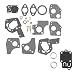 Wellsking 495606 494624 Carburetor Overhaul Repair Rebuild Kit with Gasket fits Briggs & Stratton Pulsa Jet Carb 80200 81200 82200 3 Thru 5 HP Horizontal Engines
