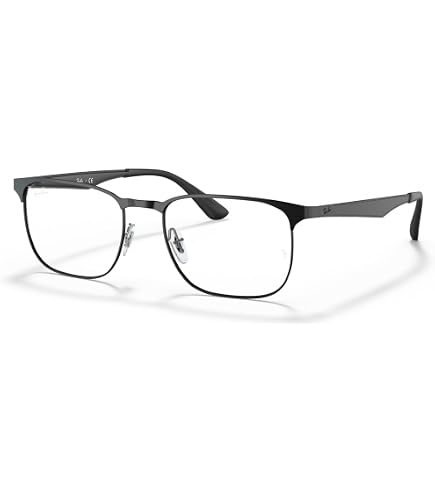 Amazon.com: Ray-Ban Unisex RX6363 Square Prescription Eyewear