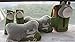 FINEX Totoro Seat Head Seat Neck Rest Cushion with Headrest Strap -Set of 2- (Gray)