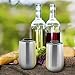Shatterproof Stainless Steel Stemless Wine Glasses with Lid (Set of 2)- 14 oz- No Sweat, Sleek Double Wall Insulated Design- Premium Unbreakable Party Cups- Steel Wine Cup Gifts for Christmas-