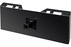 AHLOKI Heavy Duty 1/4" Thick 3/8" Top Bar Quick Tach Attachment Mount Plate, Universal Skid Steer Attachment Plate Durable and Easy to Install, Compatible with Bobcat and Other Models