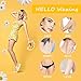 Wax Strips Hair Removal Wax Kit for Full Body Face Bikini 50 Count Double Sided +6 Post Wipes for Sensitive Skin