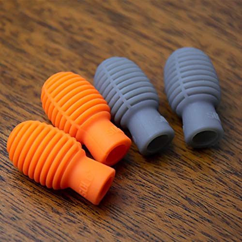 image for CDJX Drumstick Silent Tips Mute,2 Pairs Portable Silicone Practice Dru