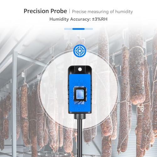 Inkbird Hygrostat Socket with Probe, Humidity Controller for Humidifier Dehumidifier Reptile Terrarium Greenhouse Incubator Incubator