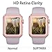 SUPTMAX [Specially for Series 1] Screen Protector for Apple Watch [Full Coverage] [Scratch Free] Apple Watch 38mm Series 1 Face Cover (38mm Rose Gold)