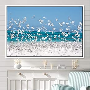 signwin Framed Canvas Wall Art Flying Together Birds...
