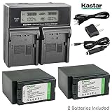 Kastar Dual Fast Charger + Battery 2x for Panasonic CGR-D54S CGA-D54S CGR-D54 CGA-D54 AG-AC90 AG-DVC30 DVC32 DVC33 AG-DVC60 AG-DVC62 AG-DVC63 AG-DVC80 AG-DVC180 AG-DVX100 AG-DVX102 AG-HPX170 AG-HPX250
