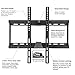 Happyjoy Ultra Slim TV Wall Mount Bracket for 23-55 Inch Flat LCD LED Plasma HDTV Smart TV, Max VESA 400x400mm, Bubble Level Included