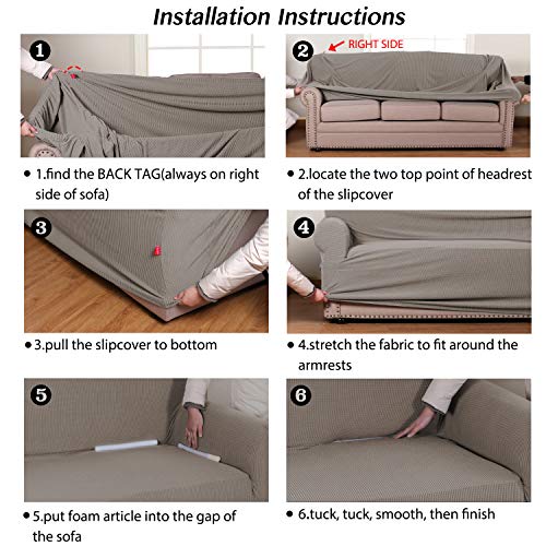 image for Turquoize Spandex Stretch Slipcover for Loveseat Sofa Cover/Lounge Cov