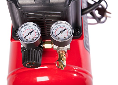 General-Intl-Power-Products-AC1200-Portable-3-gallon-Oil-Free-Air-Compressor-06-CFM-115-PSI-Red