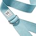 Node Fitness 8′ Premium Woven Cotton Blend Yoga Strap with D-Ring Buckle for Stretching – Turquoisethumb 4