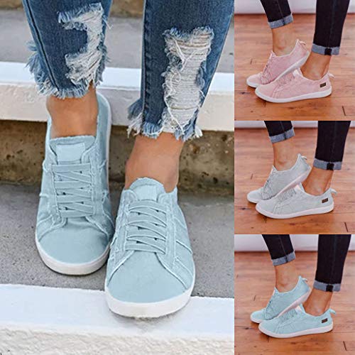 Dressin Walking Shoes for Women Loafers Slip On Flats Shoes Tennis Trainer Athletic Running Shoes Lace Up Sneakers