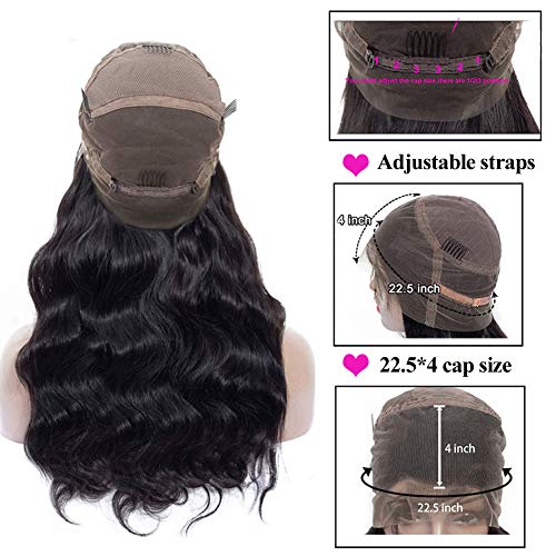 Human-Hair-360-Lace-Frontal-Wigs-14-Inch-Brazilian-Virgin-Lace-Front-Wigs-Human-Hair-Pre-Plucked-With-Baby-Hair-For-Black-Women-Natural-Black-Color14-inch-150-Density
