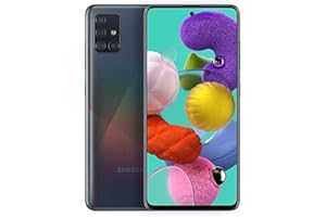 Samsung Galaxy A51 64GB (Canadian Model A515W) 6.5" Display Unlocked Phone 4G LTE Quad Camera 48MP Prism Crush Black (Renewed