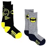 Batman Boys 2 pack Sport Socks (Toddler/Little Kid/Big Kid)