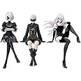 Gluckhapi 3Pcs A2/2B/9S Figure Noodle Stopper No.2 Type A/B/9S Sitting Position Model PVC Anime Statue Desktop Decoration Gift