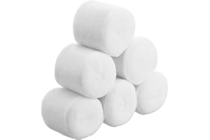 Gjinxi Plaster Padding 6 Rolls Single Pack Soft Cotton Undercast Padding Bandage Plaster Cloth Gauze for Halloween Wrap Banda