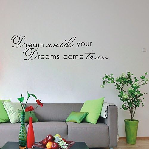 Wall Decals PVC Wall Stickers Wall Art Bedroom Study Nursery Wall Decor Home Decoration Supplies Wall design DIY Manual Combination Window Decal Wall Sticker English Dream until