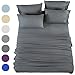 SONORO KATE Microfiber Sheets Set, Extra Deep Pocket Up to 18