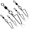Sougayilang-Fishing-Rolling-Swivel-with-Coast-Lock-Snap-Stainless-Steel-Black-Nickel-Fish-Swivels Sougayilang-Fishing-Rolling-Swivel-with-Coast-Lock-Snap-Stainless-Steel-Black-Nickel-Fish-Swivels