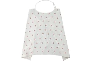 IKASUS Cotton Nursing Cover Breastfeeding Cover with Adjustable Strap Comfortable Breathable Nursing Cover Infant Feeding Cover Apron Style Breastfeeding Towel Soft Privacy Breast Feeding Cover Type 1