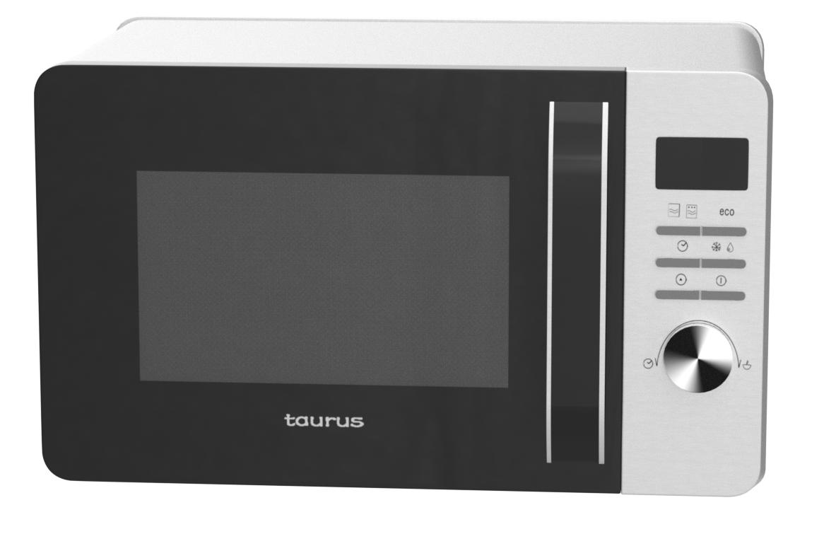 Taurus Fastwave 23L Digitale Mikrowelle – Eco-Modus, 800 W, Grill 900 W,  Auftauen, Multicook, QuickStart, programmierbar, Auto-Clean-Beschichtung,  99 min, Tec, SmartHeat, 455 x 342 x 26 mm, Edelstahl. : Amazon.de: Küche,  Haushalt \u0026 Wohnen