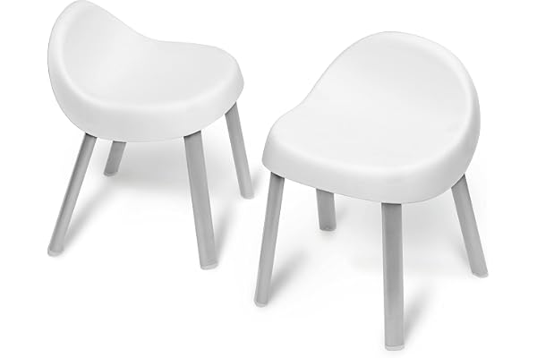 Skip Hop Toddler's Activity Chairs, Set of 2, Metal, White