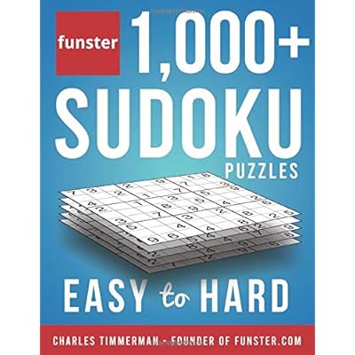 Funster 1,000+ Sudoku Puzzles Easy to Hard: Sudoku puzzle book for adults Paperback &ndash; November 4, 2019