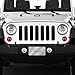 Pilot Automotive LP-130 Stainless Steel 3-D License Plate (ABS Plastic Decal, Officially Licensed Jeep)