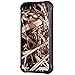 iPhone SE 5 5S Case, True Color Grass Hunter Real HD Tree Camo Emboss Printed Impact Resistant TPU Protective Anti-slip Grip Snap-On Soft Rugged Cover for iPhone 5/5S [True Impact Series] + FREE Stylus and Screen Protector