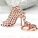 maycom High-heeled Shoe Keychain Creative Fashion Refinement Lady Gift Hollow Shoes Keyring Key Chain Ring Keyfob 86113 (Rose Gold)