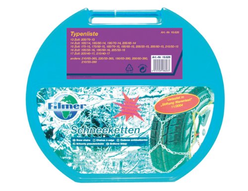 Filmer 18626 Cadenas de Nieve, 2 Unidades, Typ KN80