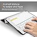 iPad Air 2 Case, Apple iPad Air 2 Case, rooCASE Origami Ultra Slim Fit Thin Lightweight Shell PU Leather Folio Case with Auto Sleep Wake Smart Cover, Black / Gray (will NOT fit New iPad 2017)