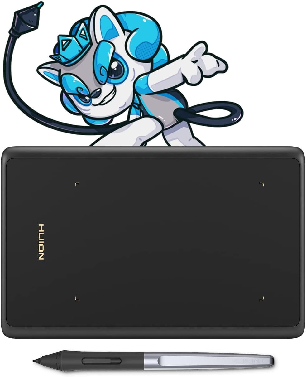 HUION H420X OSU Drawing Tablet Upgrade Version of HUION 420 Drawing Pad with 8192 Levels Pressure Battery-free Pen, Digital Writing Tablet Compatible with Linux/Window/Mac/Android for OSU Game