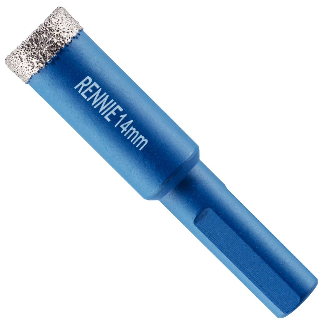 14mm Diamond Hole Saw Drill Bit with Tri Shank for Porcelain Tiles Ceramic Slate Stone Granite Marble Glass. Diamond Core Holesaw/Hole Cutter โ image 1