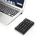 Number Pad, N016 Jelly Comb 22 Keys Wireless USB Multi-Function Numeric Keypad Keyboard with 2.4G Mini USB Receiver for Laptop Desktop PC Notebook - Black