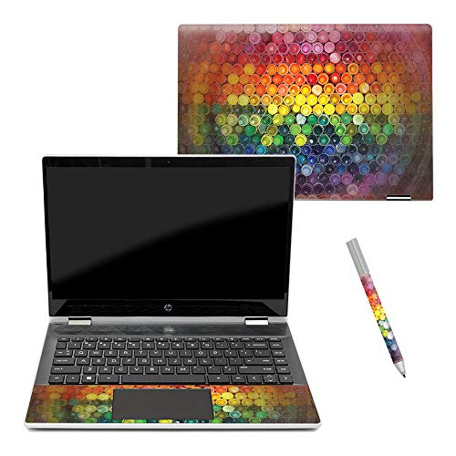 MightySkins Skin for HP Pavilion x360 14" (2018) - Color Me | Protective, Durable, and Unique Vinyl Decal wrap Cover | Easy to Apply, Remove, and Change Styles | Made in The USA