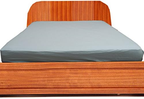 Floris Fashion King 300TC 100% Egyptian Cotton Aqua Blue Solid 1 Piece Fitted Sheet Solid (Pocket Size: 28 inches) - Tailored Finish Super Comfy Easy Care Fabric
