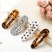 Large Pearl Hair Clips Resin Hairpins Pearl Hair Barrettes,Gold Acrylic Leopard Marble Geometric Hairpin, Tortoise Hair Clips for Women Girls-Pearl and Resin Clips Set 8 Pack