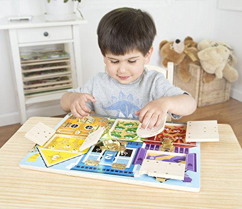 Melissa & Doug Latches Wooden Activity Board