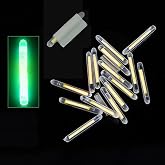FASPLORE 100 PCS Fishing Glow Sticks for Bobbers Rod Tip Comes with 4 Attachments