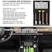 Miboxer Smart Battery Charger Universal Intelligent 4 Slot Automatic LCD Display for LiFePO4 Ni-MH Ni-Cd AA AAA C 18350 18700 RCR123 Fire Prevention Material