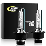 CougarMotor HID Xenon Headlight Replacement Bulbs - D4S - 35W 6000K (Pack of two bulbs)