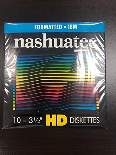 New-Nashuatec-High-Density-HD-2-Sided-35-Diskette-IBM-Formatted-10-Diskettes-Per-Pack-for-storage-data