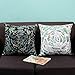Ultra-velvet Square 18 X 18 Inches Pillow Case,Woaills Removable Washable Sofa Bed Home Cushion Cover With Hidden Zipper (B)