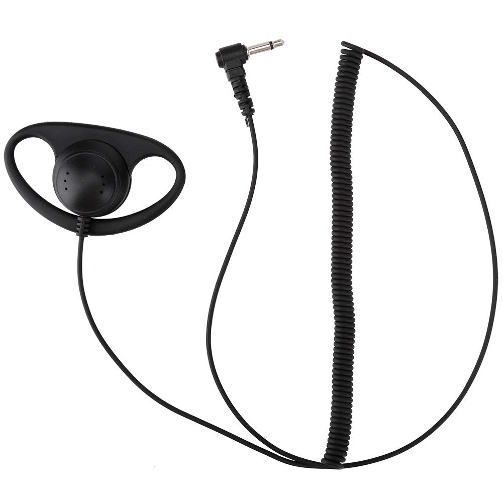 Wendry Walkie Talkie Earphone,3.5mm Jack D-Shell Type Earpiece Headset for Motorola ICOM Kenwood Radios,Noise Canceling Earplugs